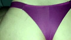 Skinny Amateur Takes Cum in Bent Over Doggystyle from Cuckold Couple Voyeur View