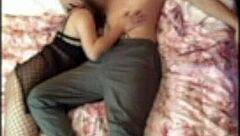 I get excited dressing my girlfriend in fishnet stockings for cosplay fun at the hotel