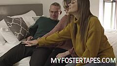 Hey, when Jessae Rosae meets foster Havana Bleu and husband for first time, things heat up in bedroom threesome... full scene on myfostertapes com?