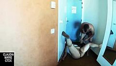 they play licking nipples until he gets hard then devours her wet pussy