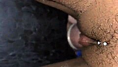 i saw the guy behind the gloryhole fail so i asked my husband to lick my pussy until orgasm at the party