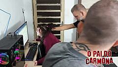 suggestive brazilian big ass domination with double fetish action from mature guys