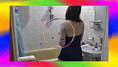 hey check this cute naked girl getting soapy foam all over her wet pussy boobs and ass