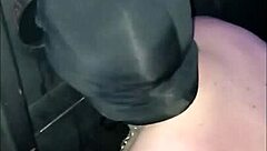 in a seductive session, french femdom explores gloryhole and bondage with her slave