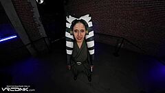 VR Conk Ahsoka blows and rides Anakin's huge cock in cosplay parody