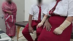 students engage in wild sex as teacher watches closely in classroom