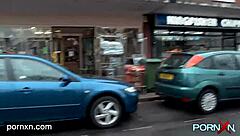 Horny Skinny Leyla Flashing In Public