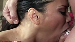 Thick busty asian gets sloppy deepthroat and quickie fucking from big cock 😈🍆