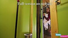 Petite 18+ blonde teen gets fucked hard by tattooed dude with deepthroat and spanking in lingerie