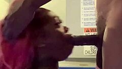 Hey, loving this intense dick sucking session at the pool with deepthroat action