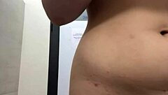 Hey, check out this cute babe's first time double penetration anal in the gym