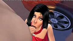 bella goth in public scene from sims 4