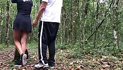 Passerby Roughly Fucked A Milf Peeing In The Bushes With Monster Cock Cumshot