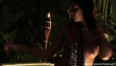 Erotic Bollywood Brunette Babe Dances Naked Sensually