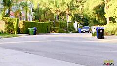 will this skinny milf handle that massive bbc drilling her rough before home time