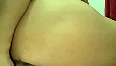 the prostitute stretches her ass with eggplant and bottle until she cums without limits