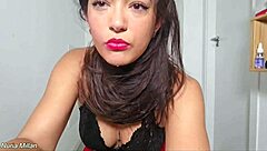 i humble myself with blowjob and toys to please my brunette Latina master