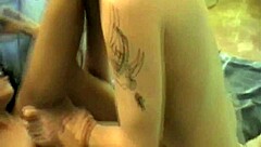 Amateur Asian beauty Jade with big tits gets her pussy intensely penetrated by interracial guy.