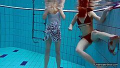 oh those two hot lesbians in the pool make me feel so aroused and passionate