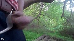 i shoot hot cum outdoors deep in the trees