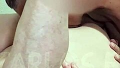 Horny Husband Devours Wife's Wet Shaved Pussy in Bed