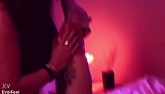 Feet fetish satisfaction with face sitting domination and choking in dirty threesome