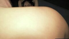 Petite 18+ Latina endures rough threesome pounding in doggystyle and cowgirl with double creampie in amateur homemade group action.