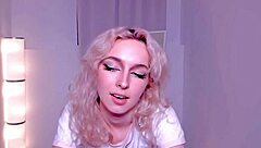 Blonde Girl Displays Dance Moves