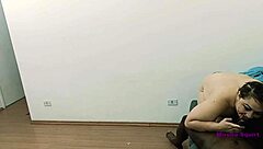 Tattooed Blonde Bent Over for Intense Black Cock Anal