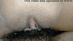 close-up view of intense masturbation leading to a real orgasm