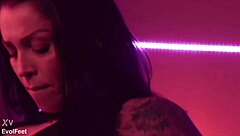 Feet fetish satisfaction with face sitting domination and choking in dirty threesome