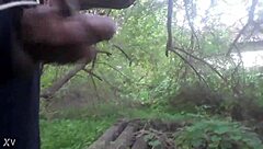 i shoot hot cum outdoors deep in the trees