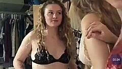 Sexy Blonde Teens Suck Asses Together