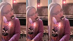 asmr hair brushing lollipop sounds in headphones