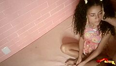 Skinny Asian teen babysitter cries through brutal anal