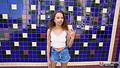 ebony teen cecilia lion rides hardcore petite pounding