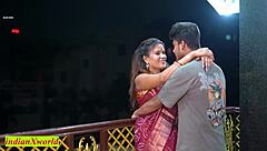 Unmarried Indian couple's rough creampie wedding night fuck