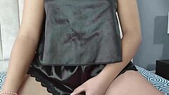 Petite colombian blonde rides cock in sexy homemade babysitter roleplay