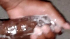 superdarius jerks off sloppy cumshot before bedtime