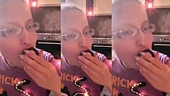 asmr hair brushing lollipop sounds in headphones