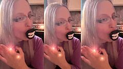 asmr hair brushing lollipop sounds in headphones