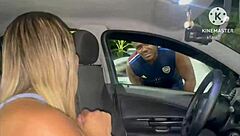 Wife Betrays Cuckold with Hung Black Bull Street Fuck After Gas Runs Out