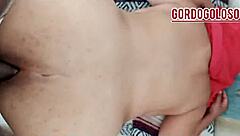 she grabs my fat ass and tits before pounding me anal hard