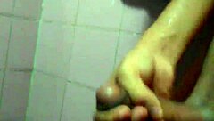 hey, watch this young guy stroking his cock solo hard