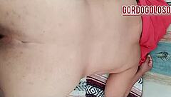 she grabs my fat ass and tits before pounding me anal hard