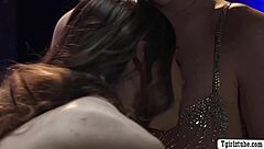 Ts goddess tori easton dominates hazel moore's tight hole