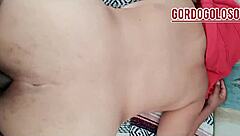 she grabs my fat ass and tits before pounding me anal hard