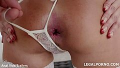 florane russell's tight ass takes intense anal dp and creampie thrill