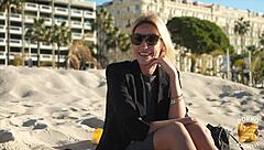 anouk's first filmed anal has her super excited in lingerie