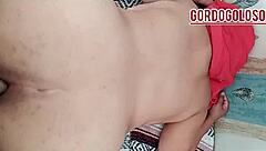 she grabs my fat ass and tits before pounding me anal hard